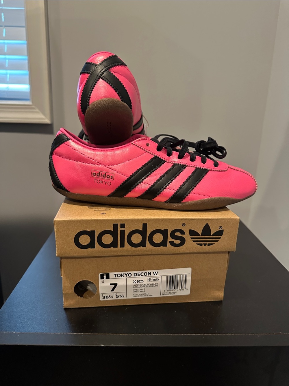 adidas Pink and Black Tokyo Decon W Sneakers